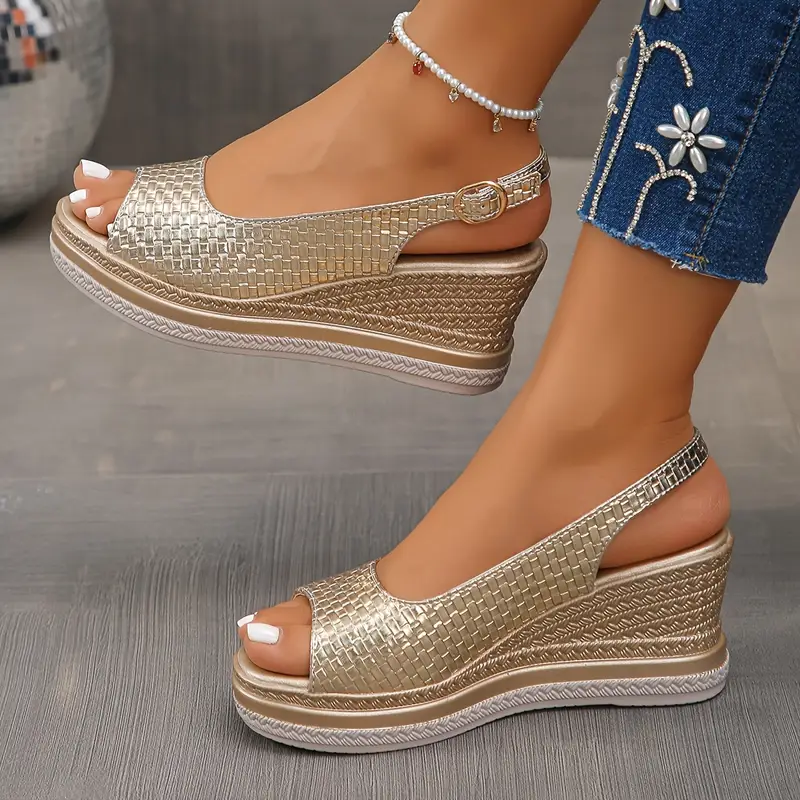 Misty - New Summer Thick Heel Wedge Sandals